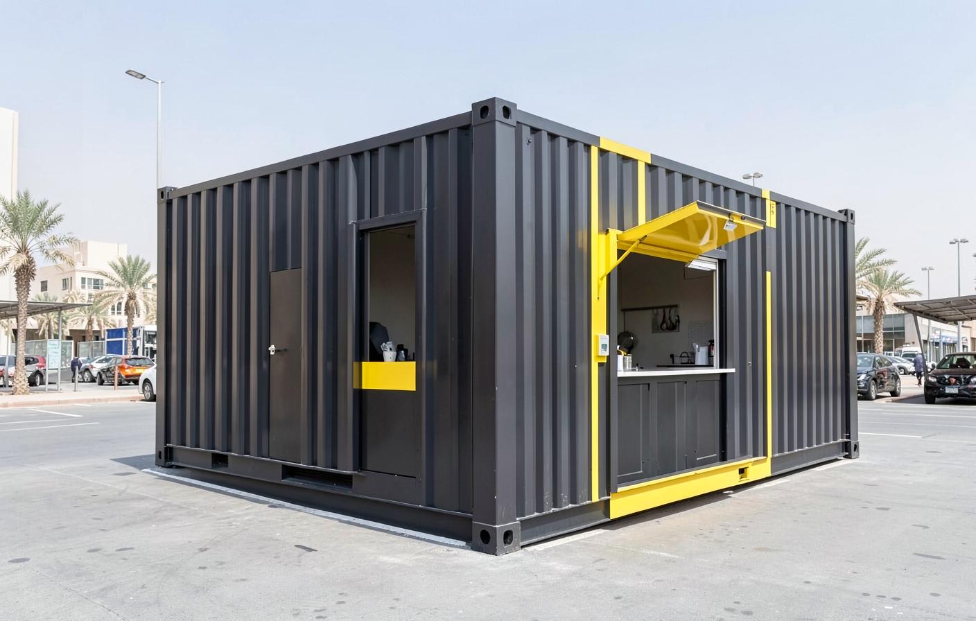 Modular retail container shop by ZAT Cabin