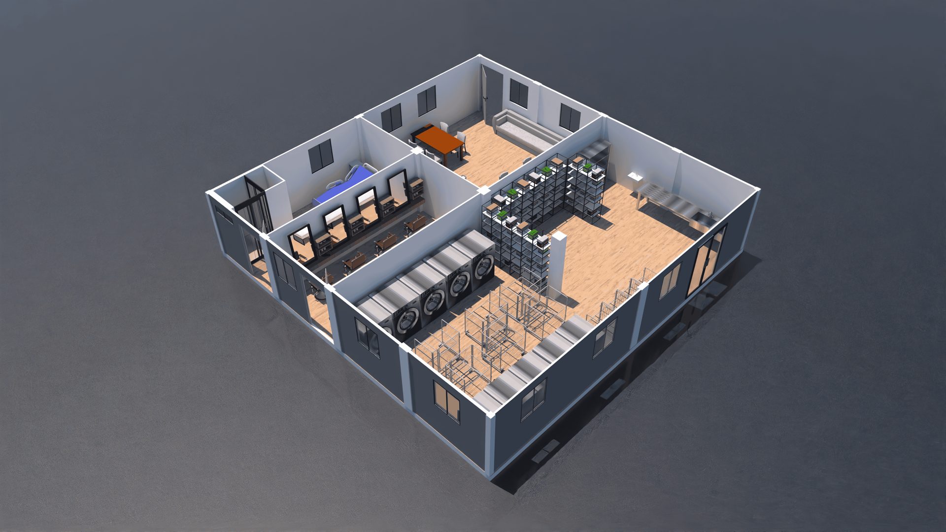 Open ZAT Cabin container